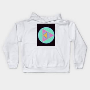 Triangle in a cicle Kids Hoodie